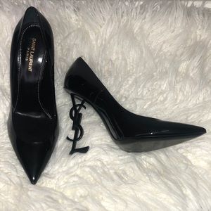 Saint Laurent OpYum Patent 110 YSL Heel Pump